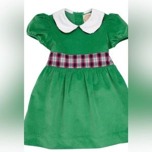 The Beaufort Bonnet Company Cindy Lou Kiawah Kelly Green Plaid Christmas Dress